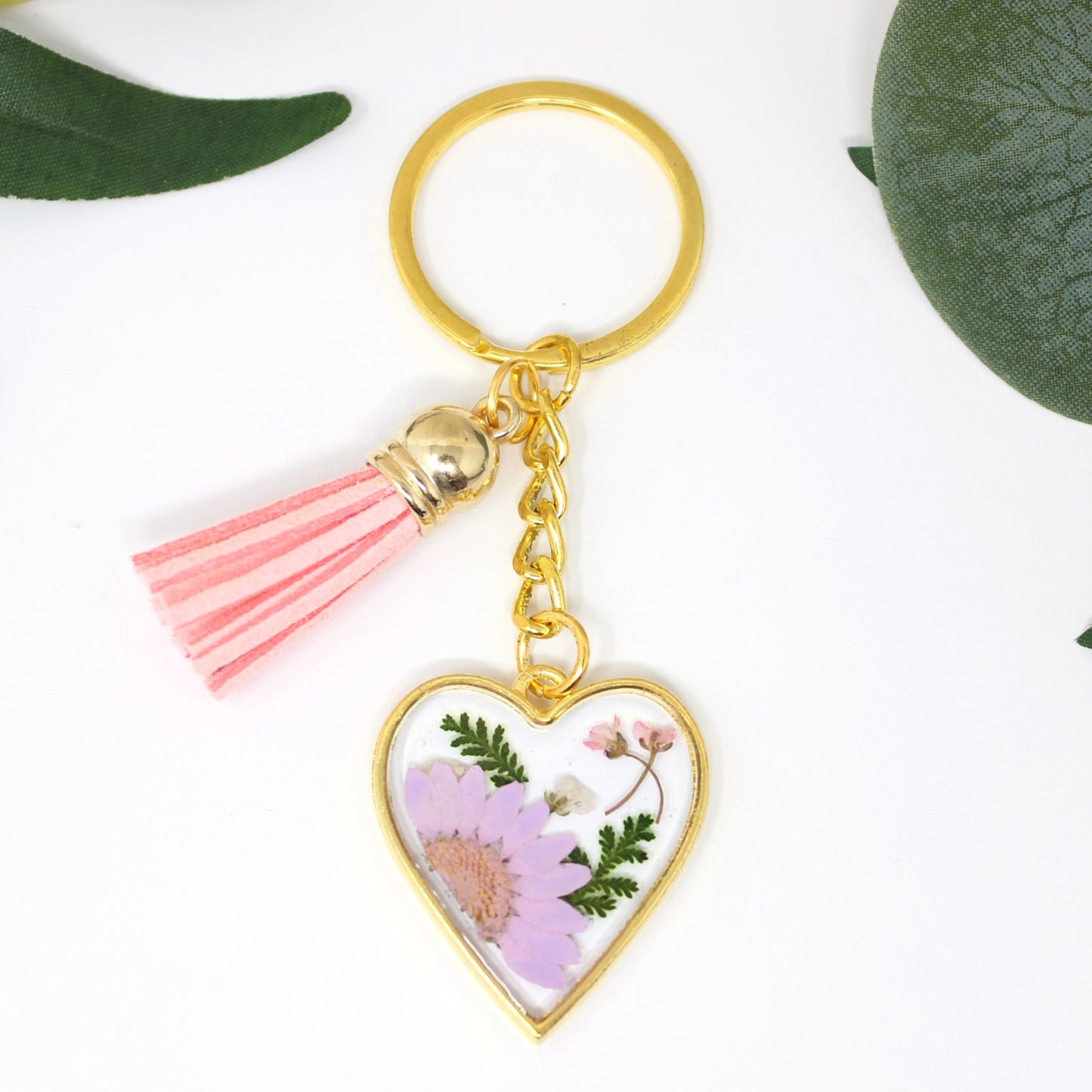 Pressed Flower Keychain
