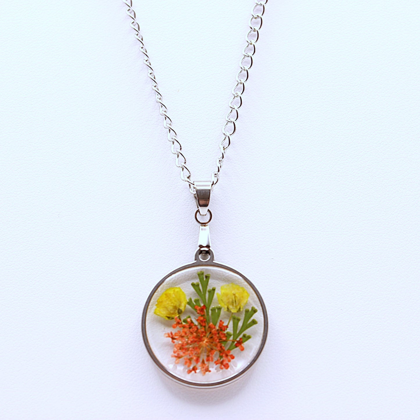 Pressed Flower Necklace