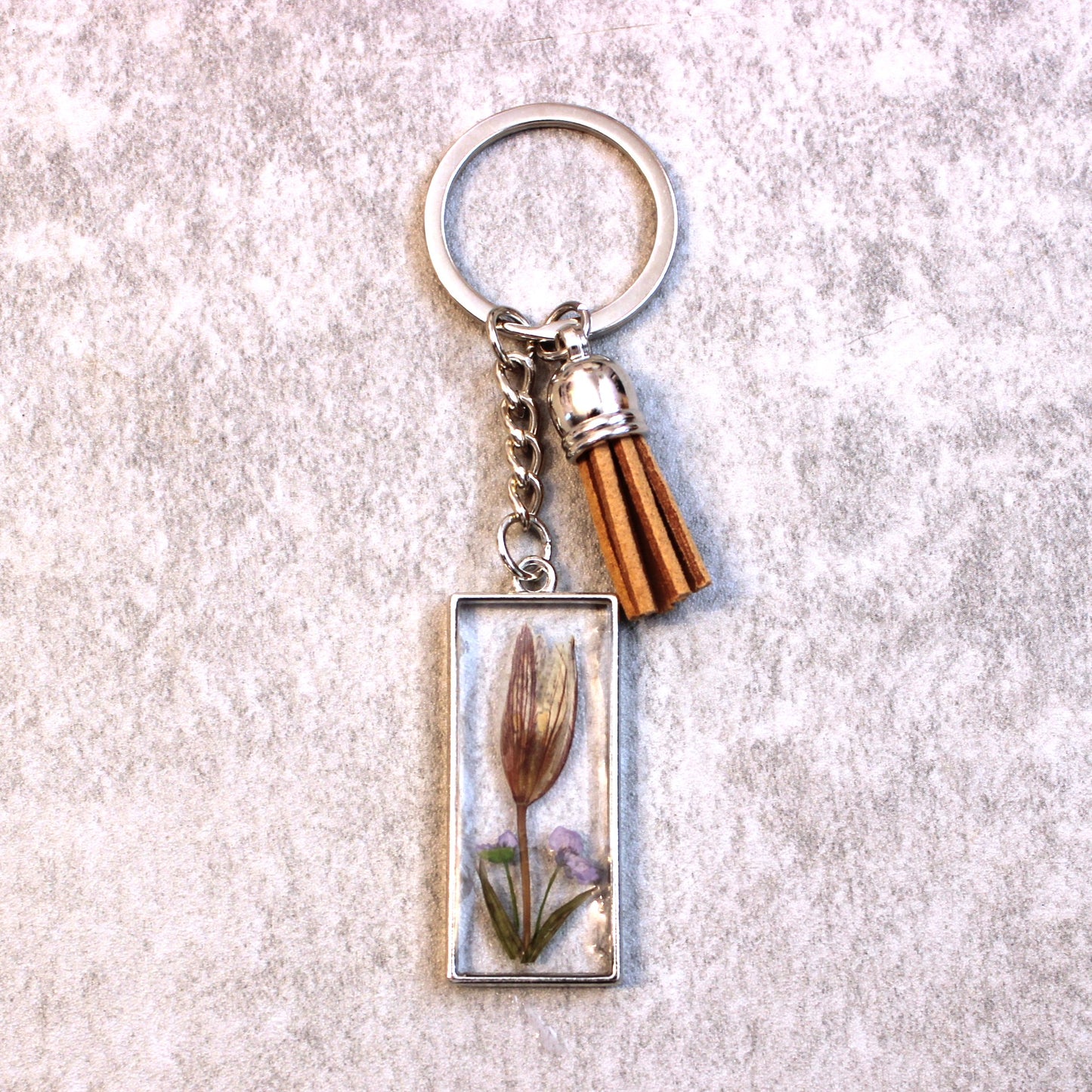 Pressed Flower Keychain