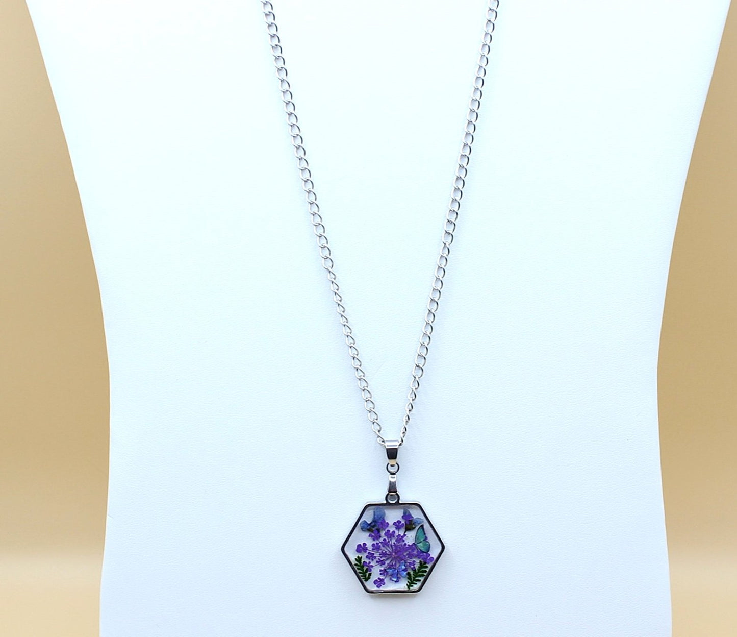 Pressed Flower Necklace