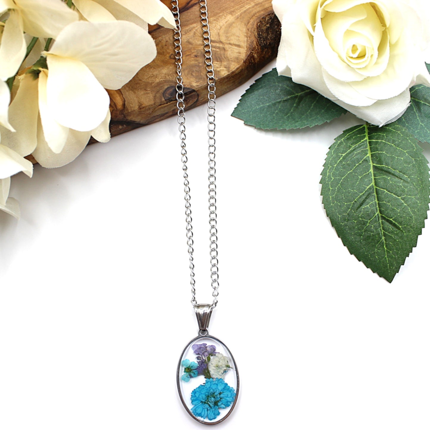 Pressed Flower Necklace
