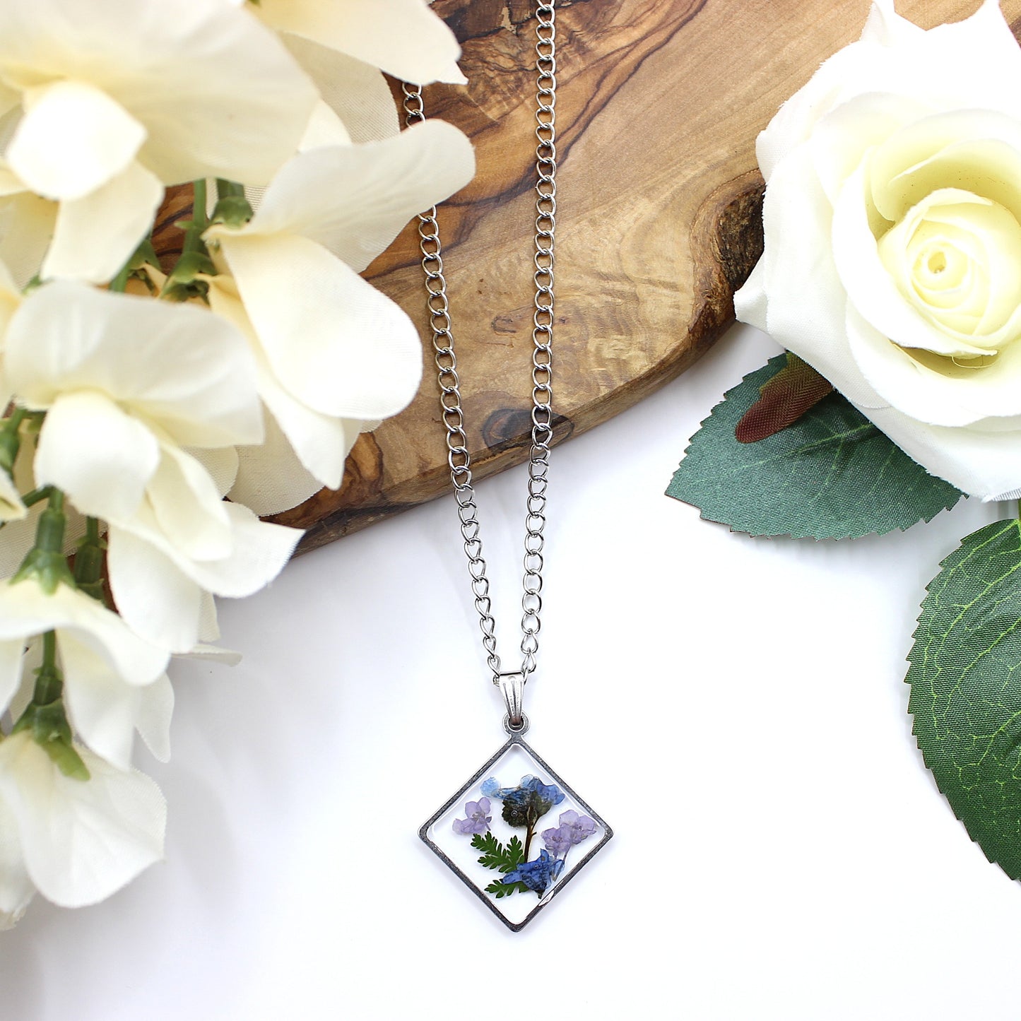 Pressed Flower Necklace