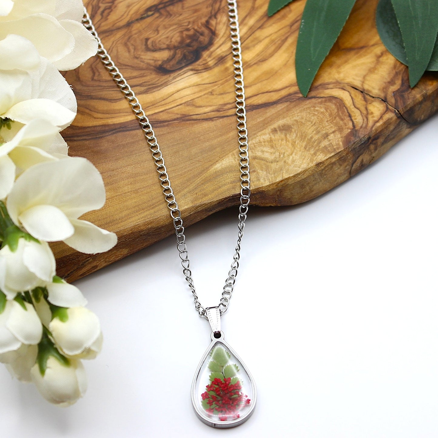 Pressed Flower Necklace