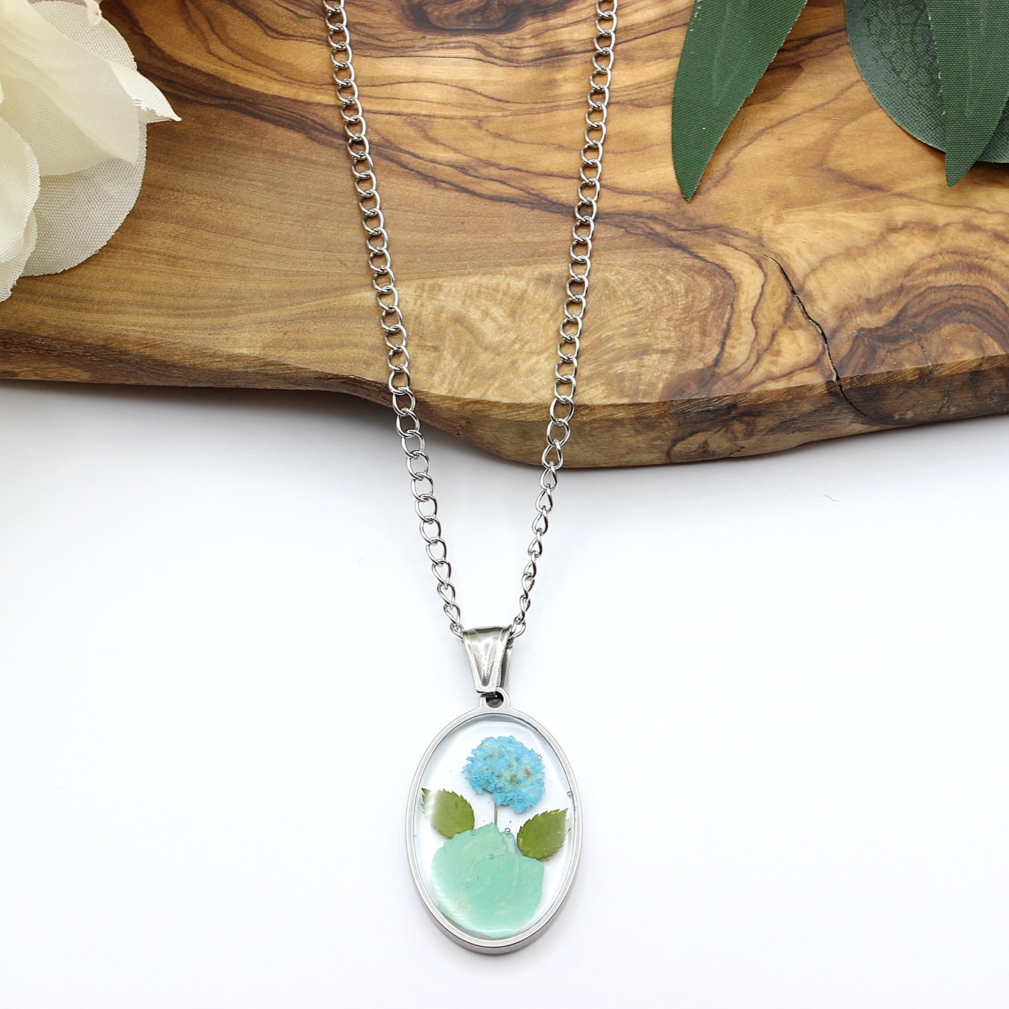 Pressed Flower Necklace