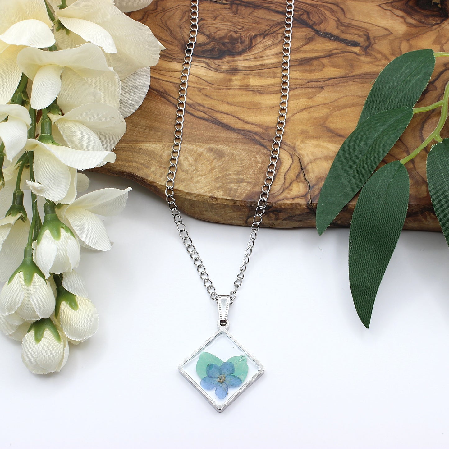 Pressed Flower Necklace