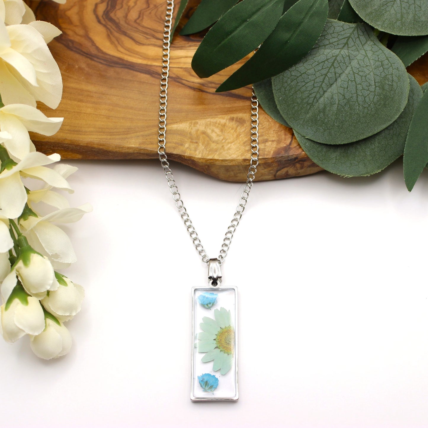Pressed Flower Necklace