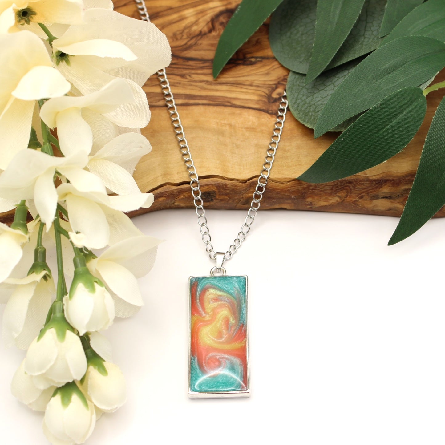 Resin Pendant Necklaces