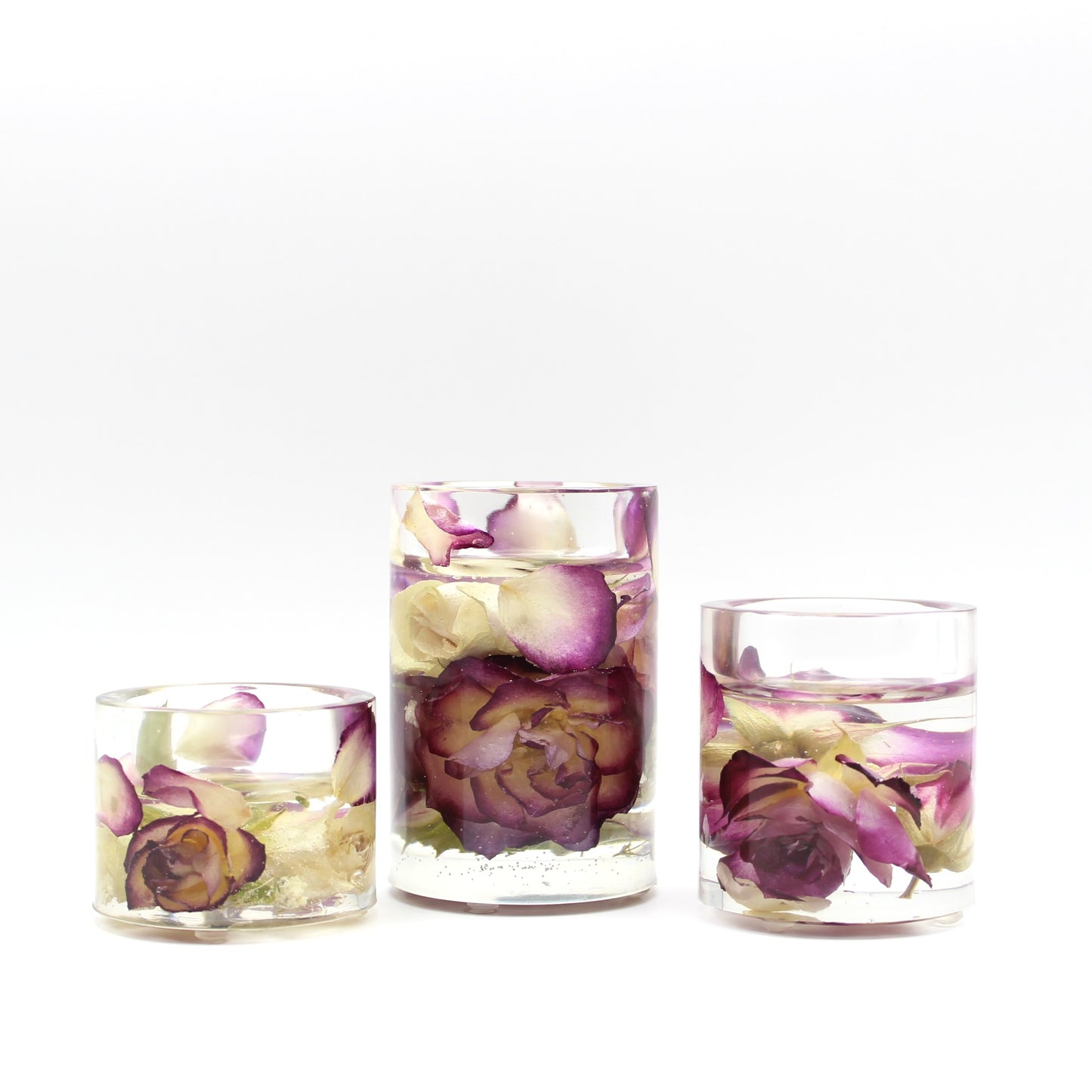 Floral Tealight Holders (set of 3)