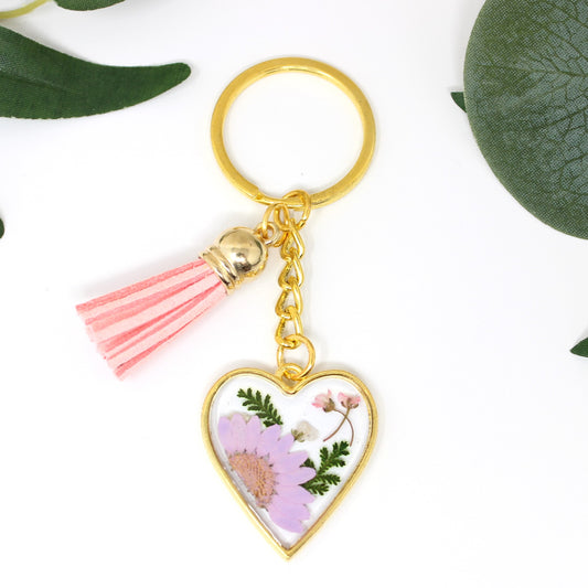 Pressed Flower Keychain