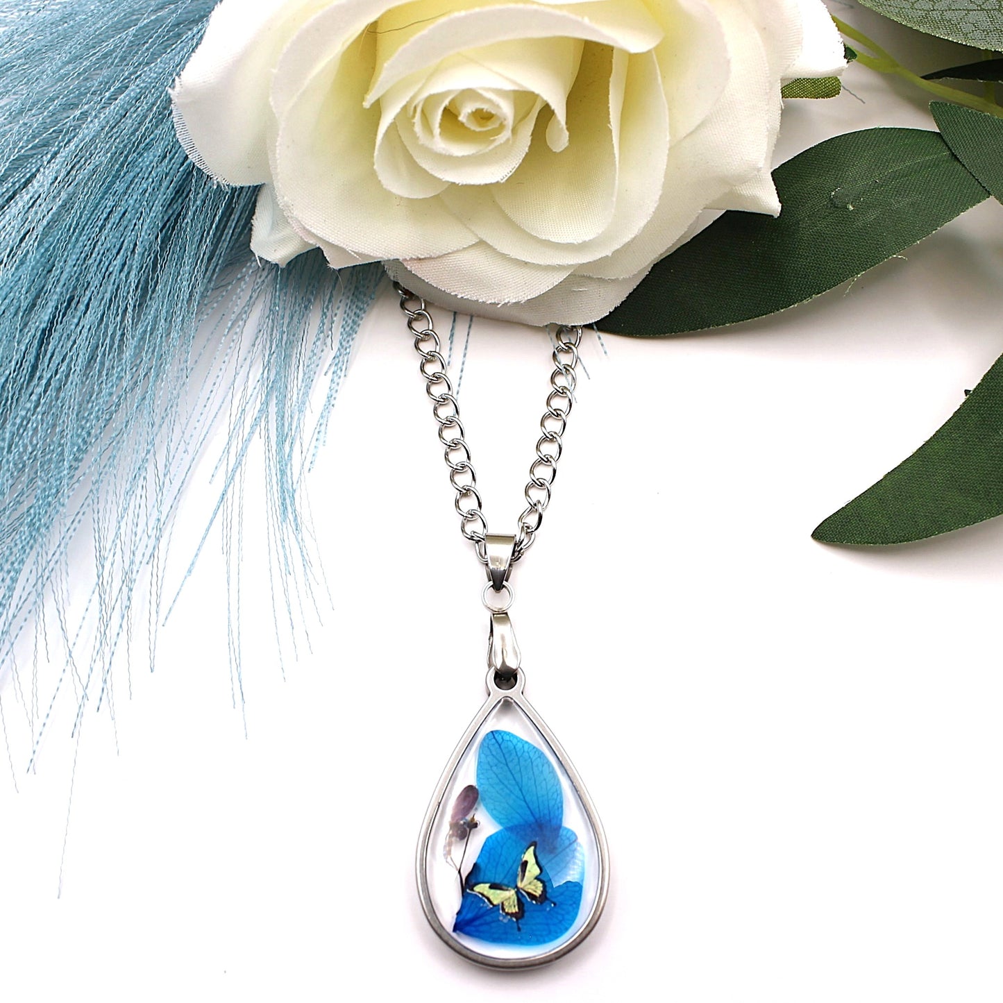 Pressed Flower Necklace