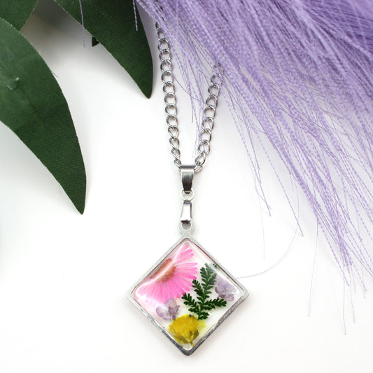 Pressed Flower Necklace