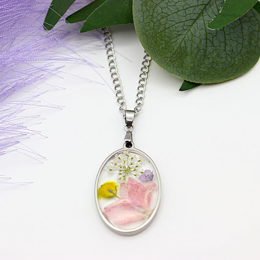 Pressed Flower Necklace