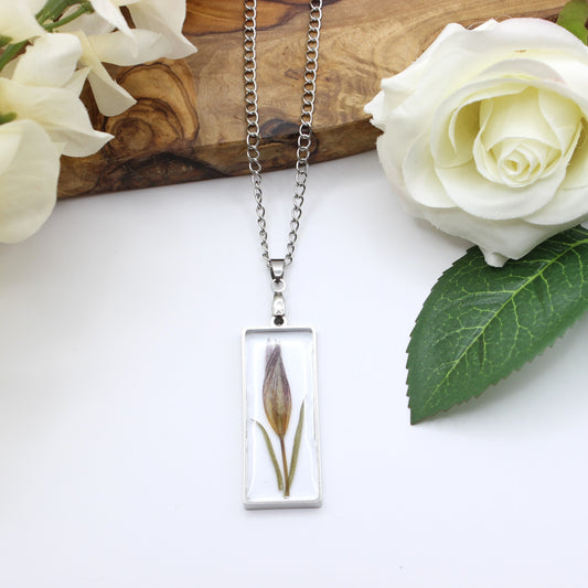 Pressed Flower Necklace