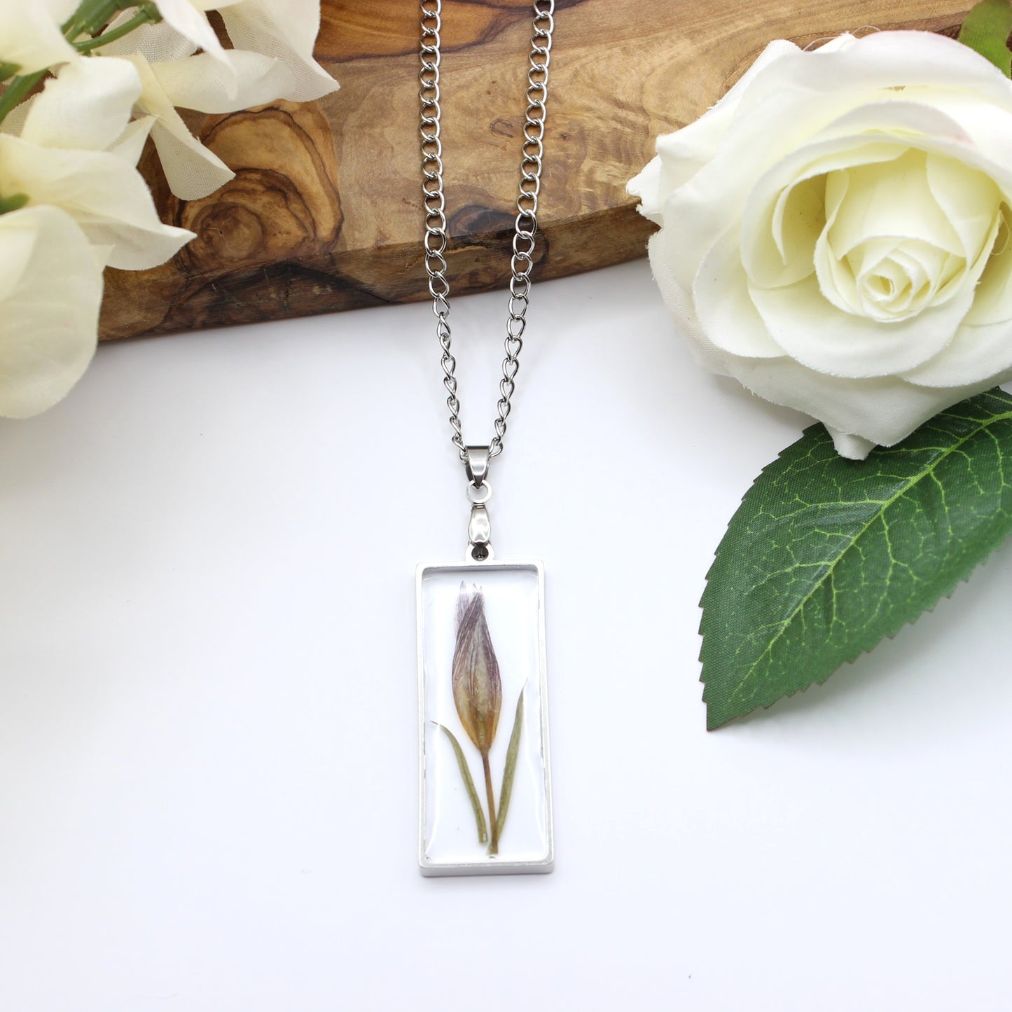 Pressed Flower Necklace