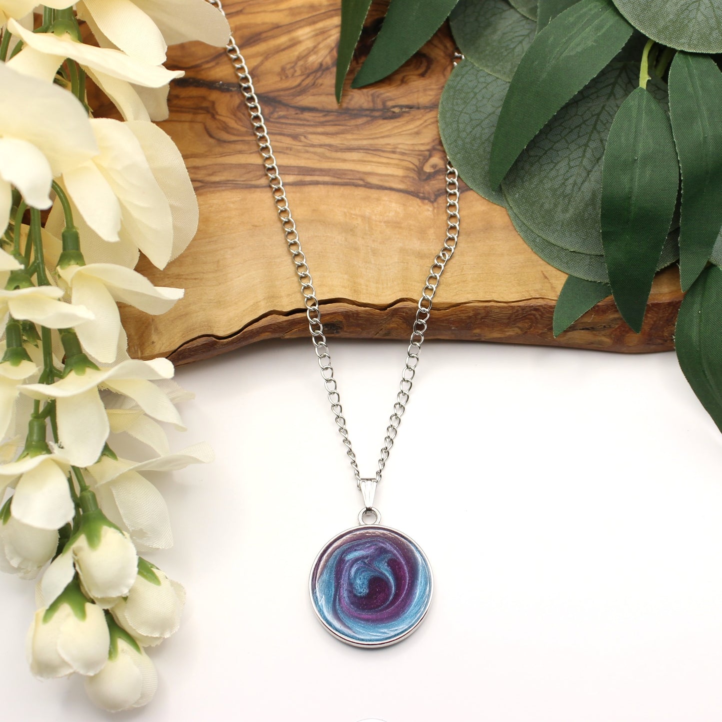 Resin Pendant Necklaces