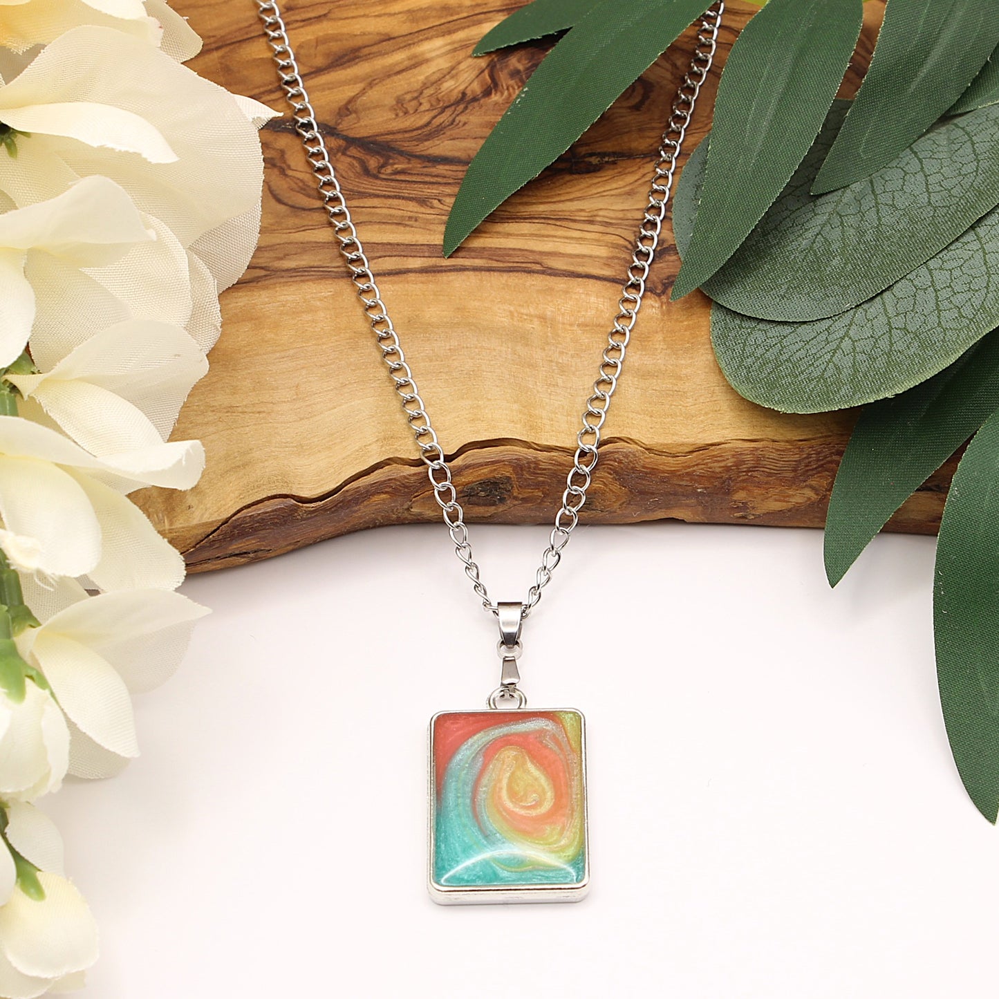 Resin Pendant Necklaces