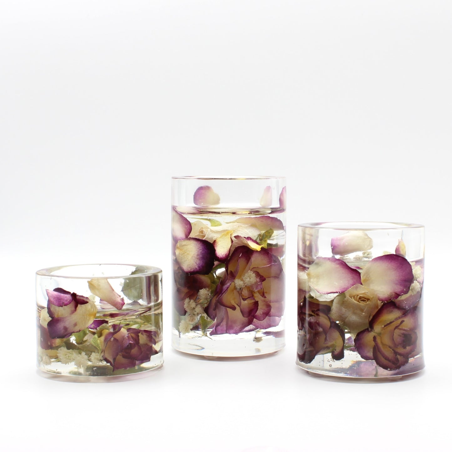 Floral Tealight Holders (set of 3)