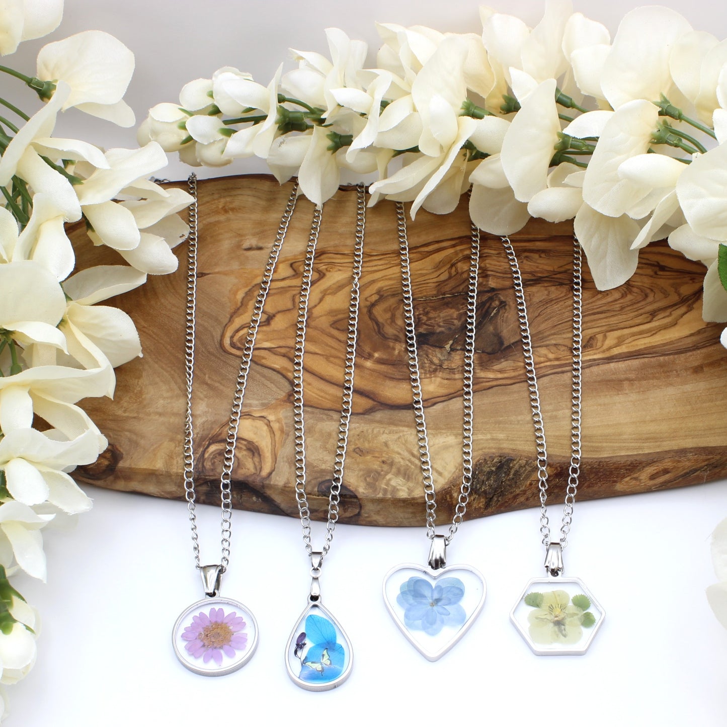 Pressed Flower Necklace