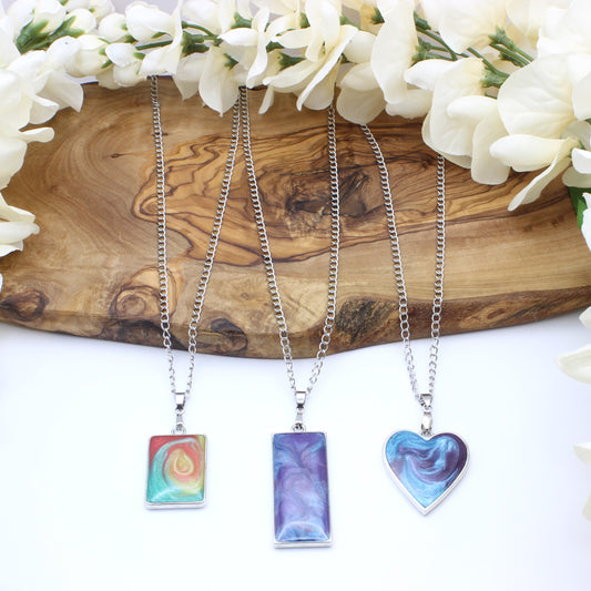 Resin Pendant Necklaces