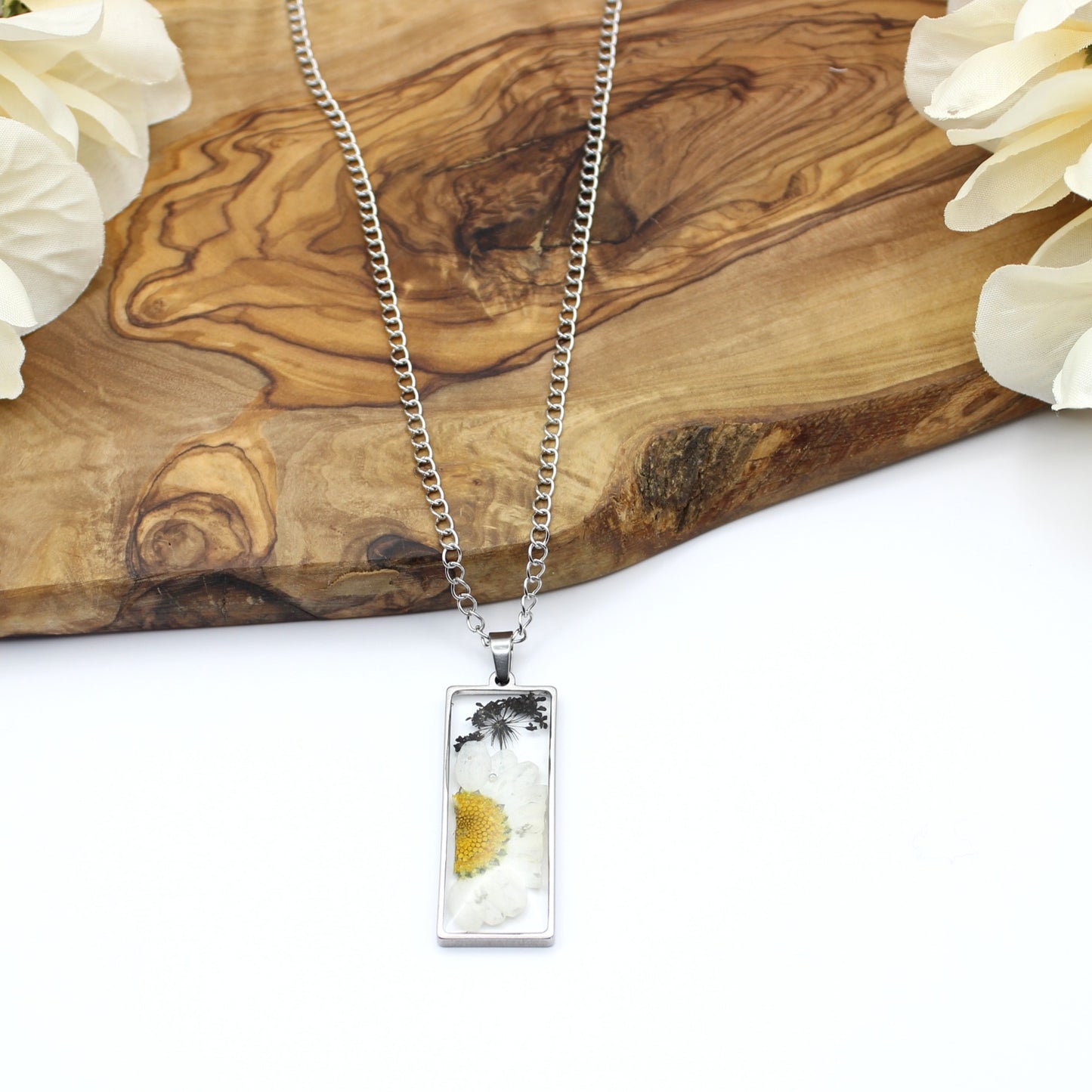 Pressed Flower Necklace