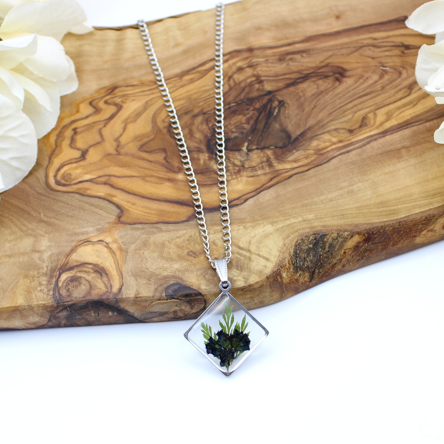 Pressed Flower Necklace