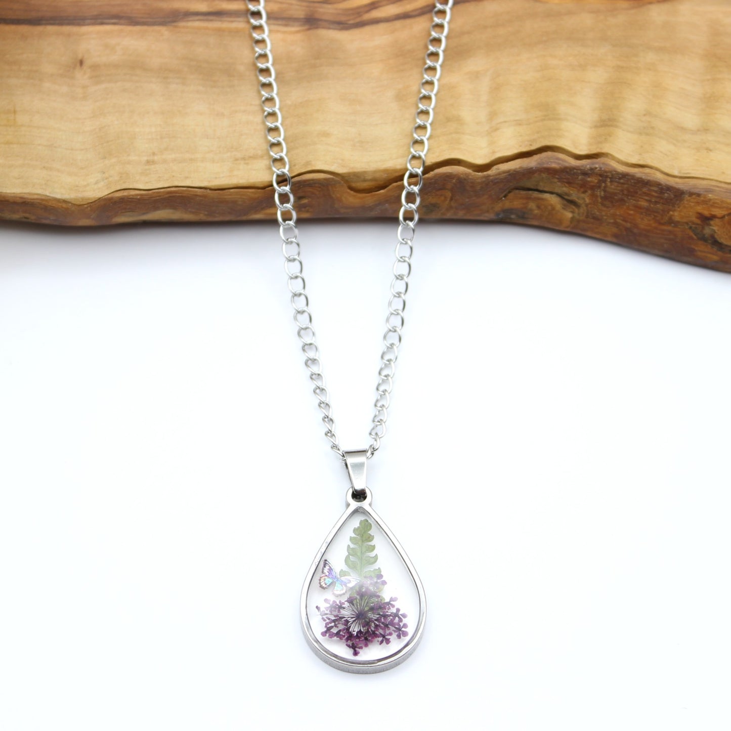 Pressed Flower Necklace