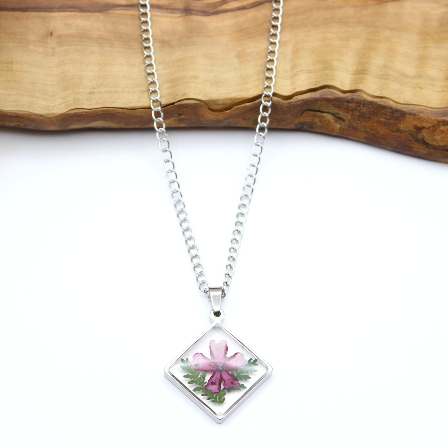 Pressed Flower Necklace