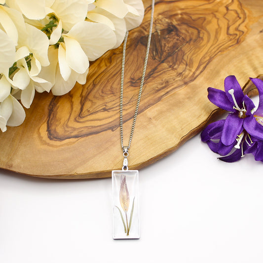 Pressed Flower Necklace