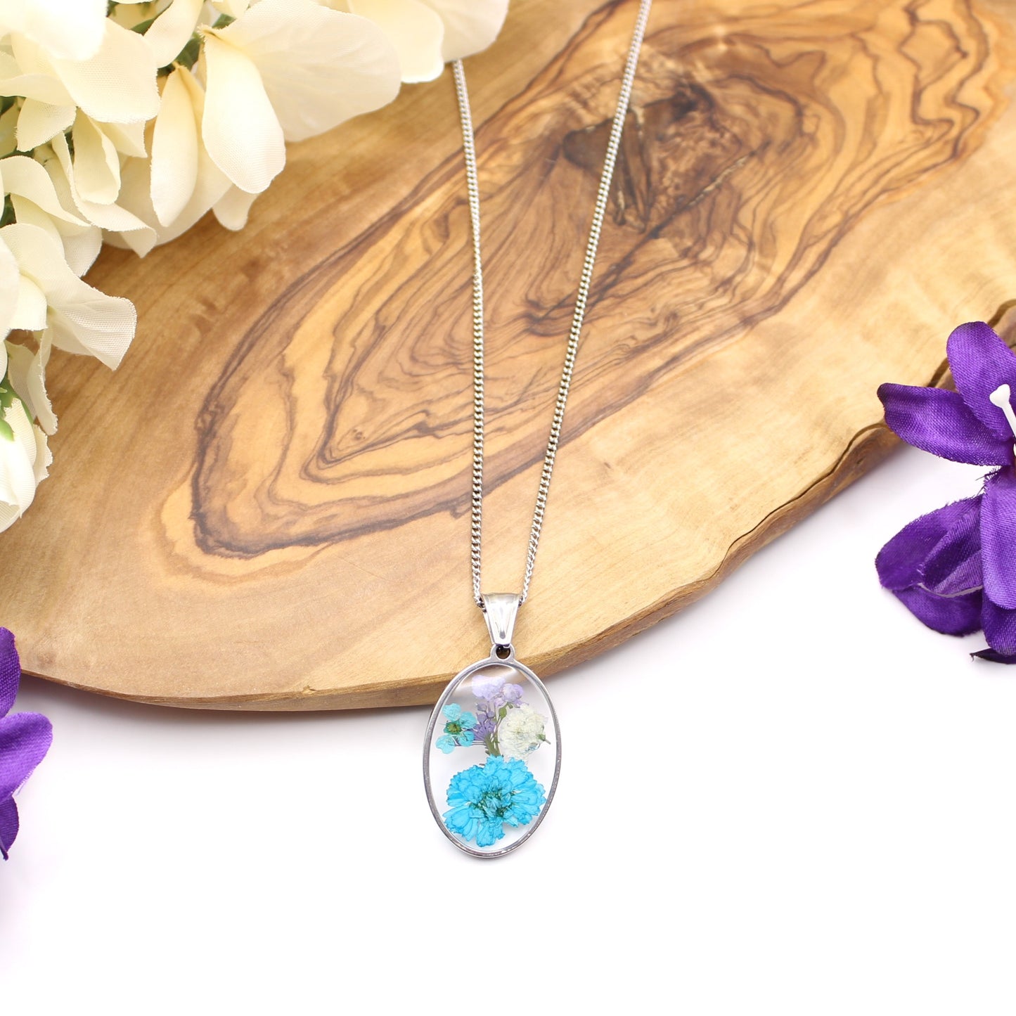 Pressed Flower Necklace