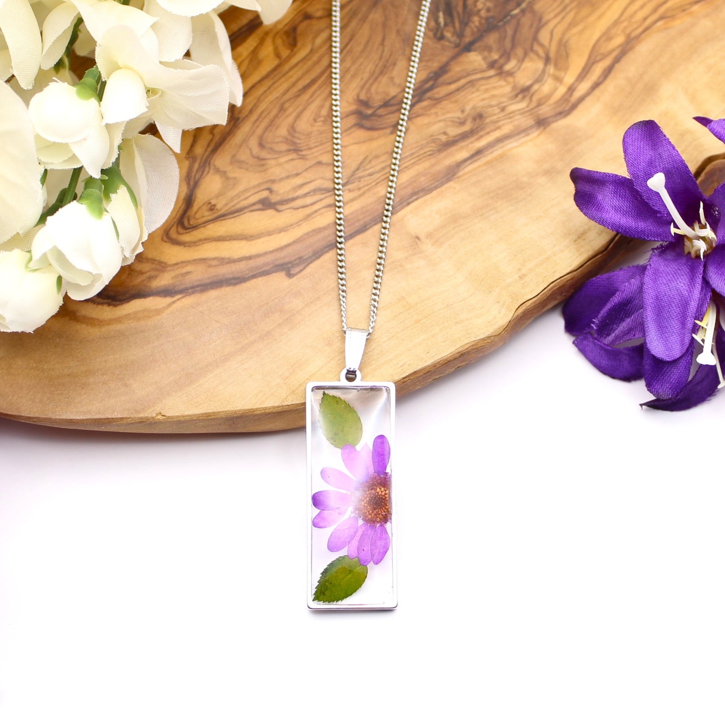 Pressed Flower Necklace