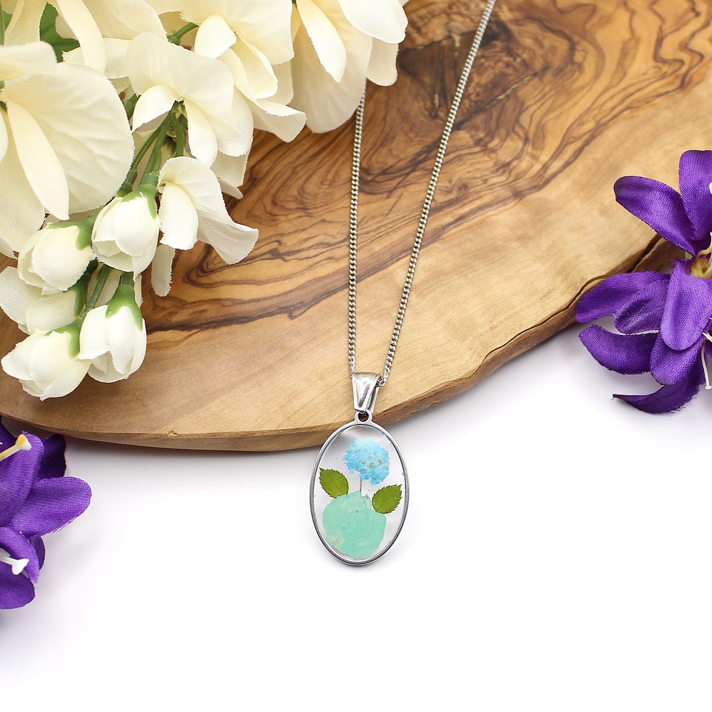 Pressed Flower Necklace