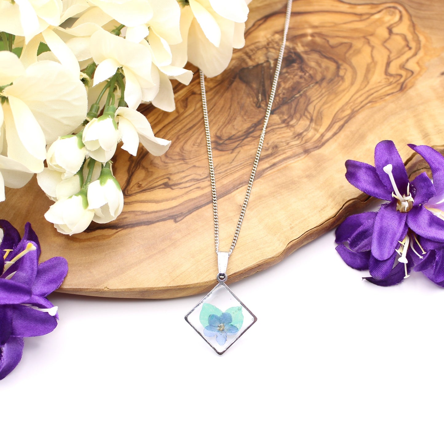 Pressed Flower Necklace