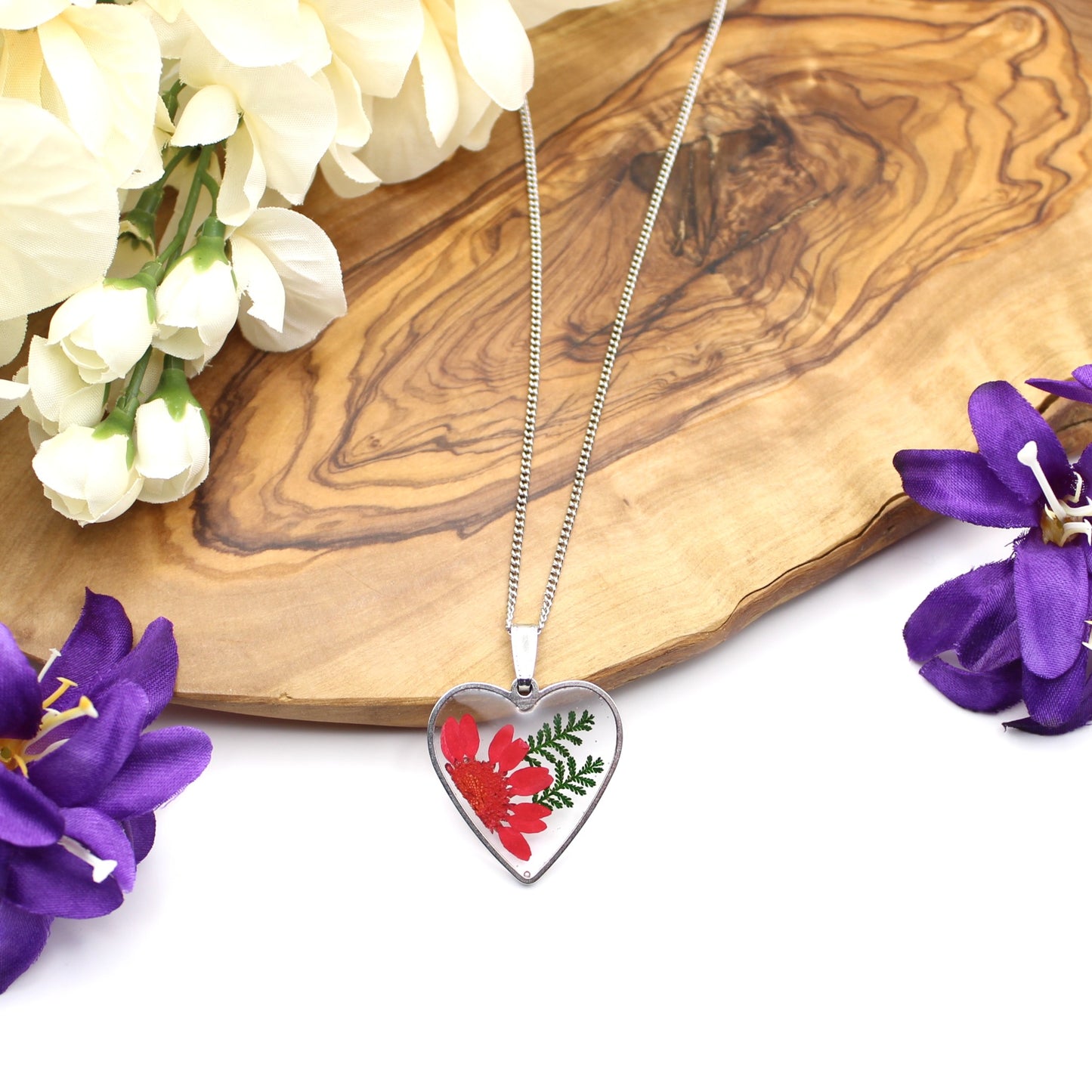 Pressed Flower Necklace