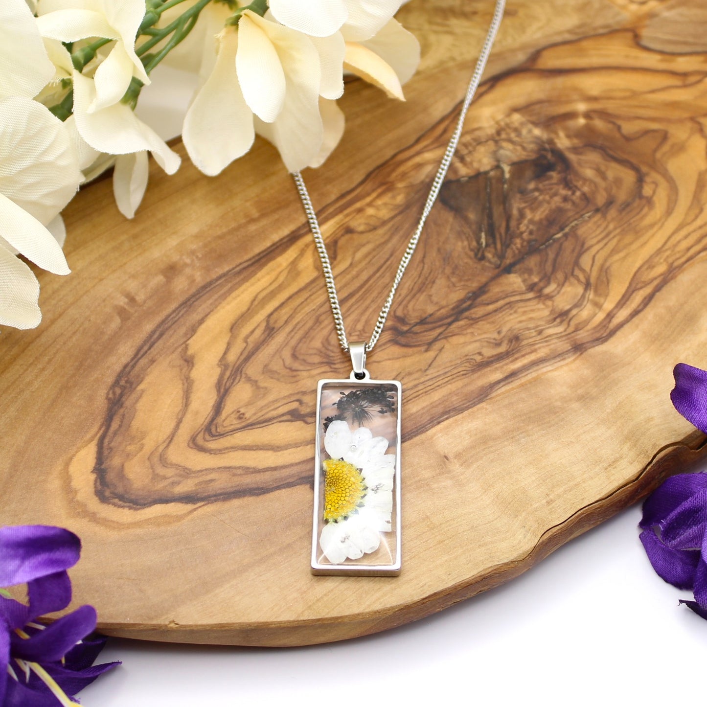 Pressed Flower Necklace