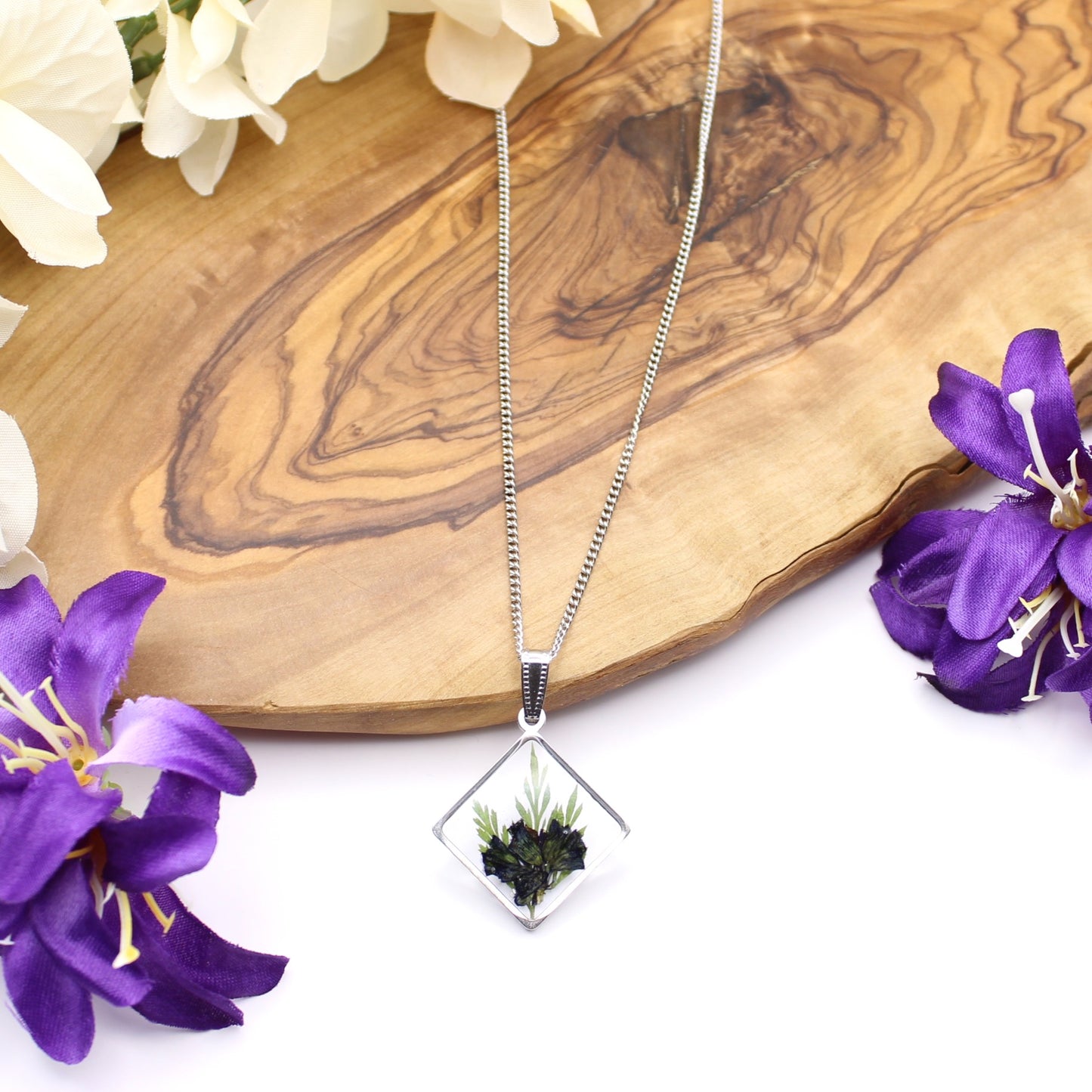 Pressed Flower Necklace