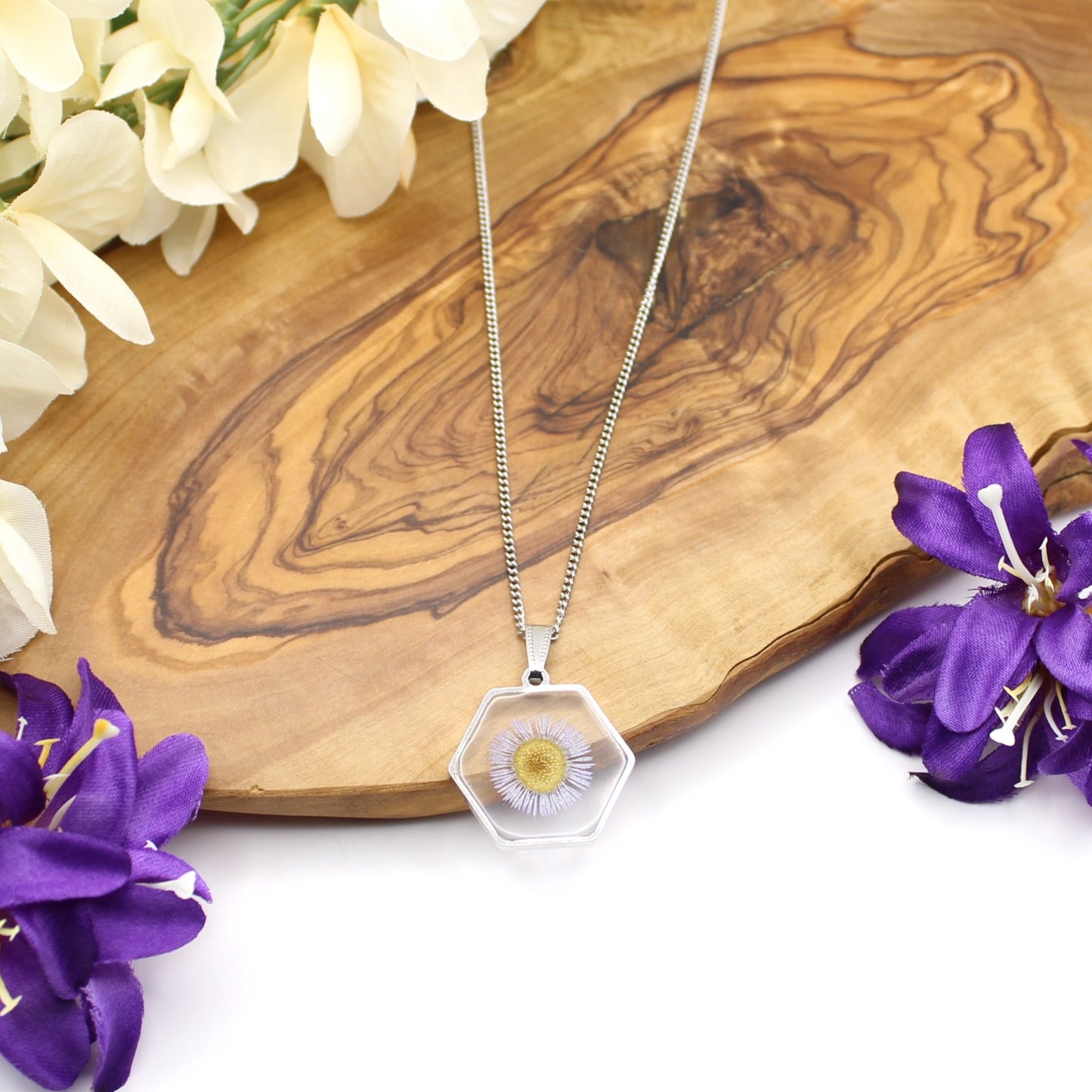Pressed Flower Necklace