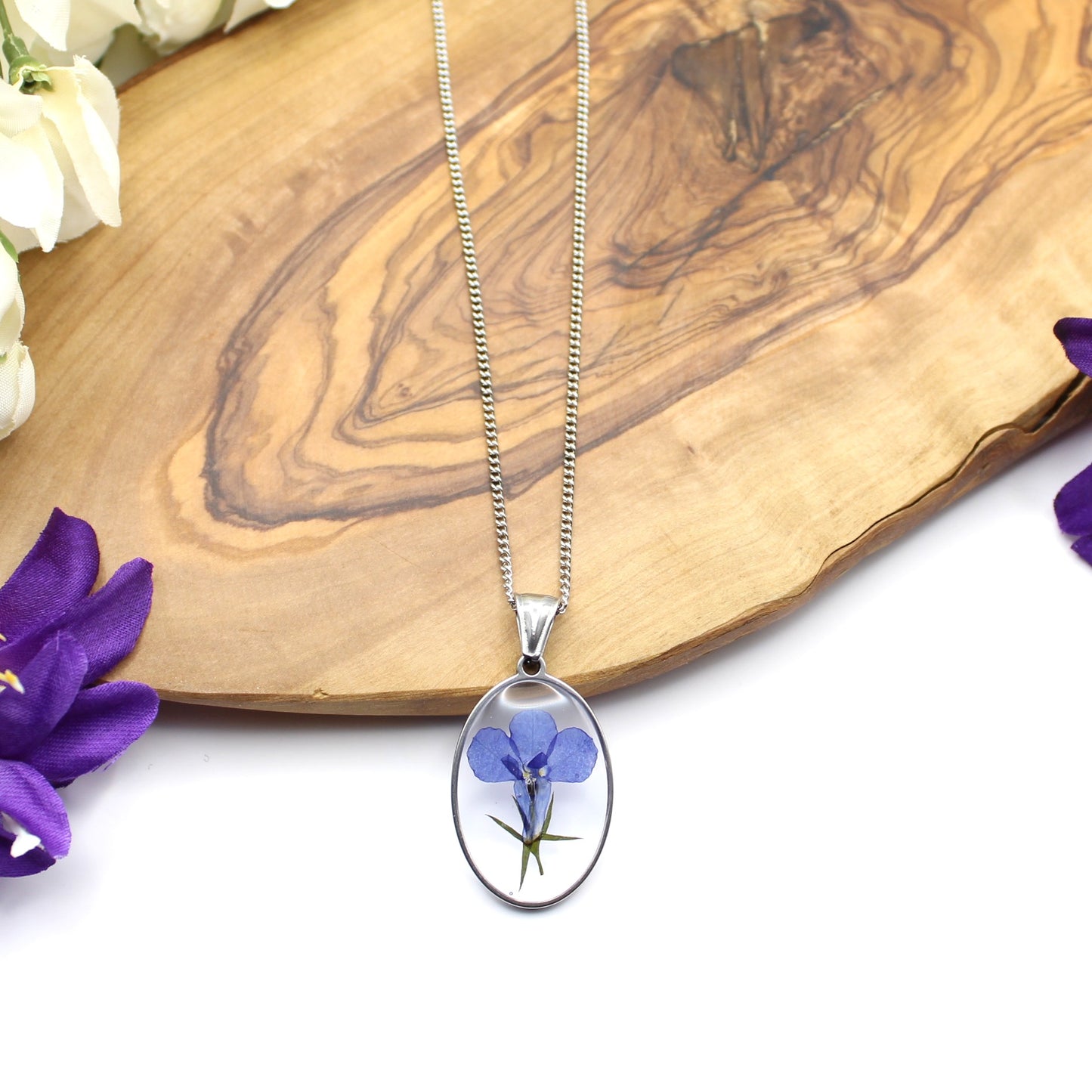 Pressed Flower Necklace