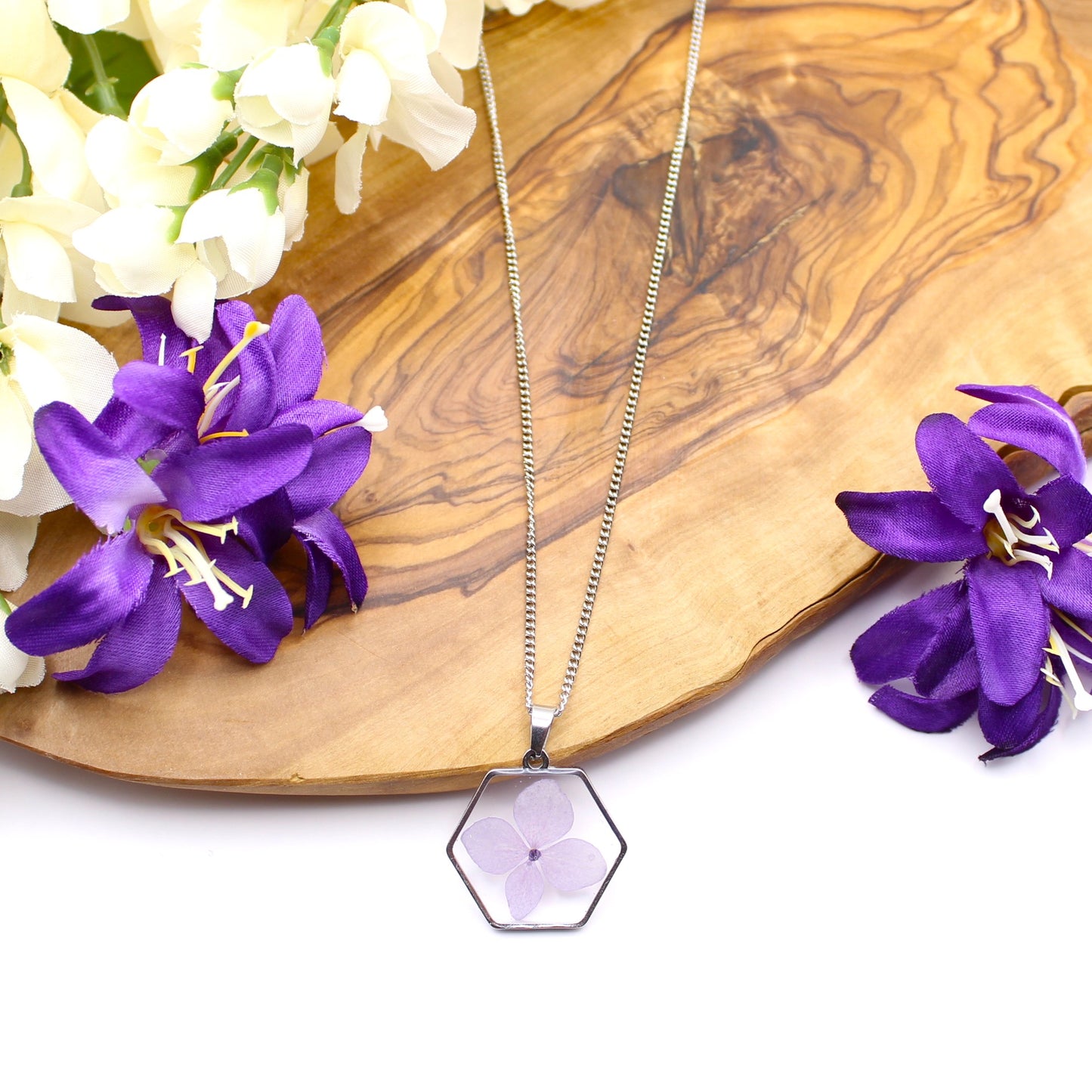 Pressed Flower Necklace