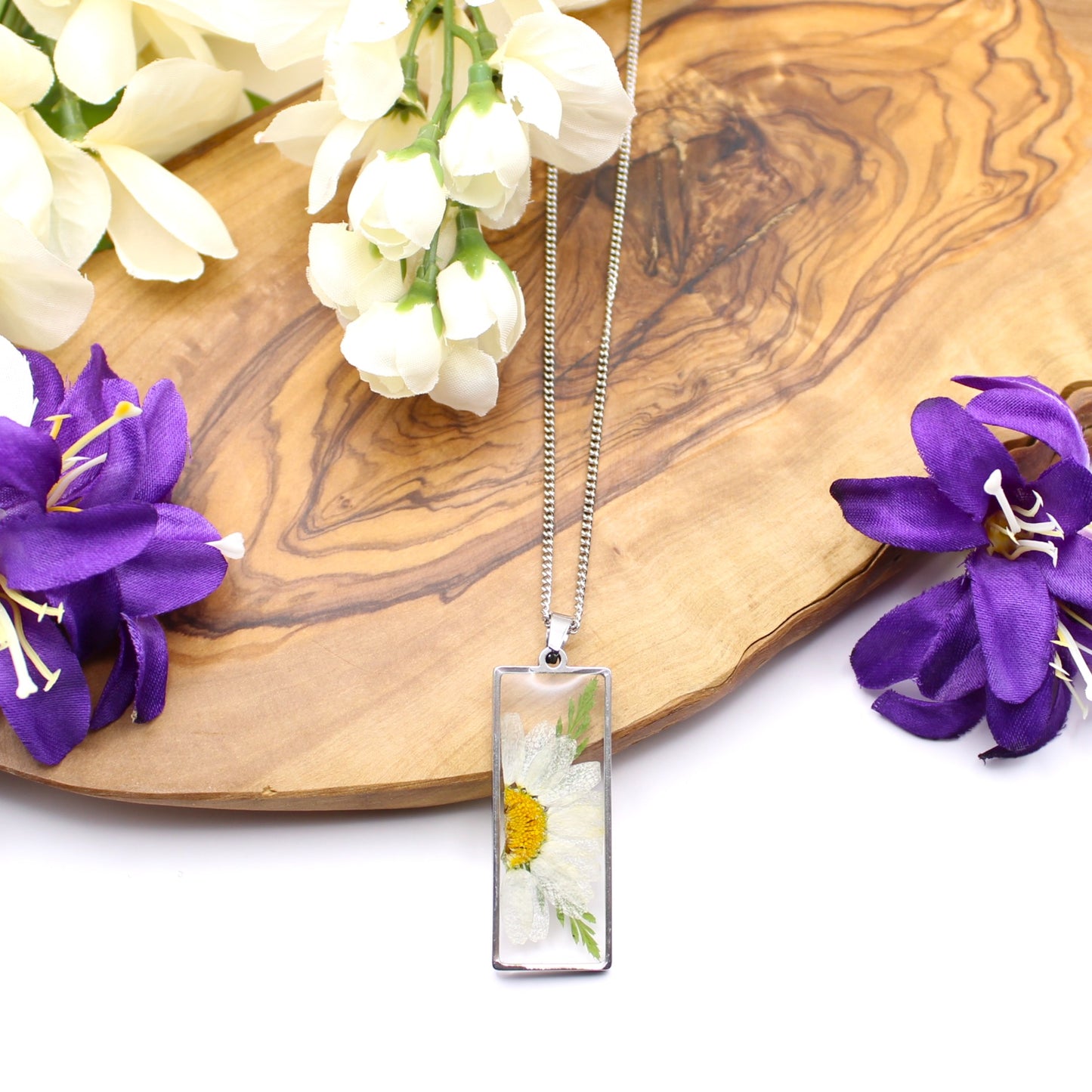 Pressed Flower Necklace