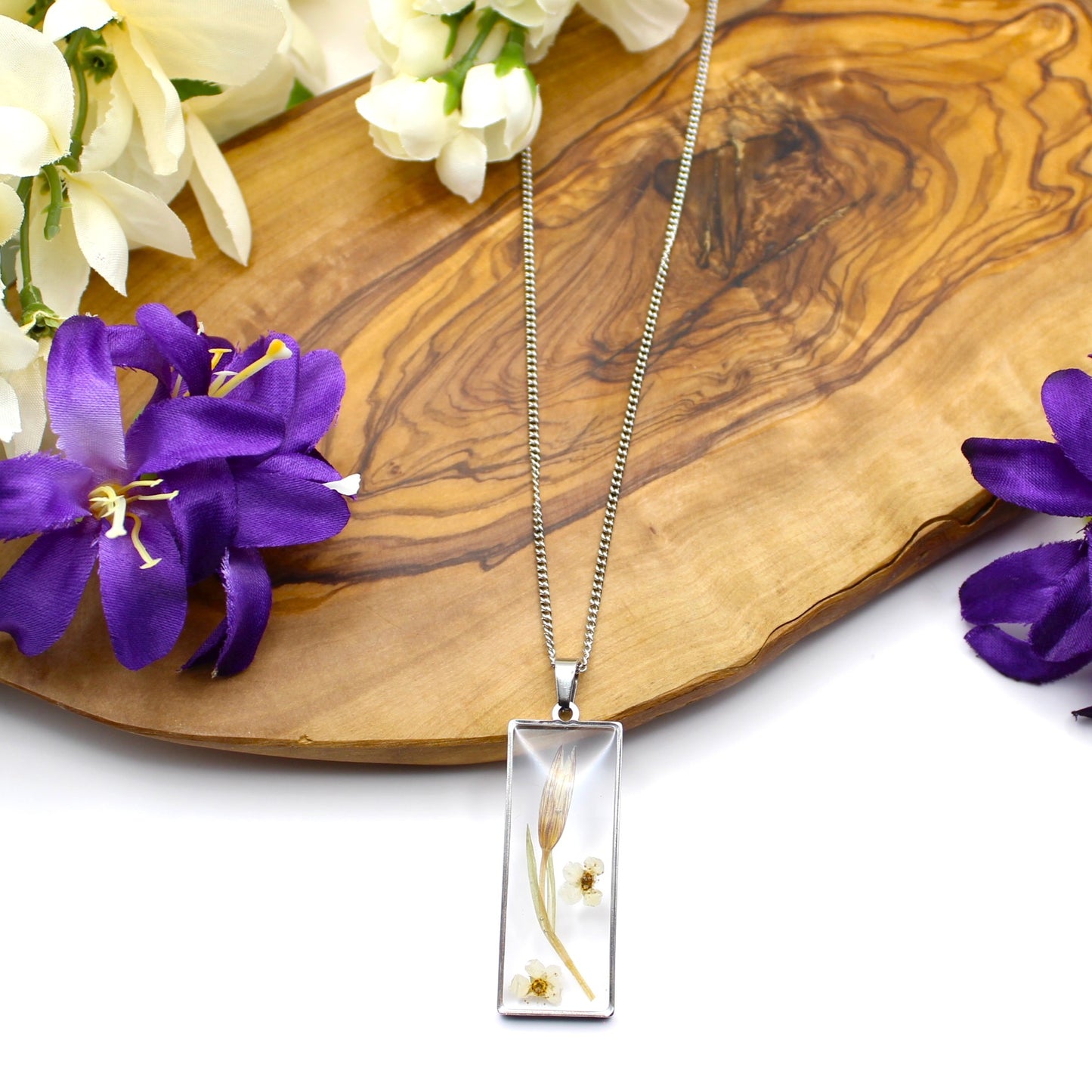 Pressed Flower Necklace