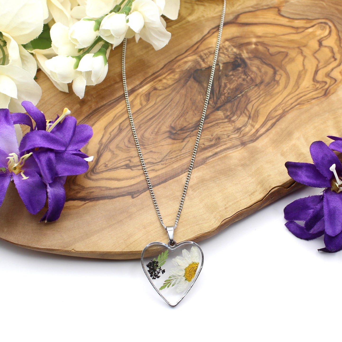 Pressed Flower Necklace
